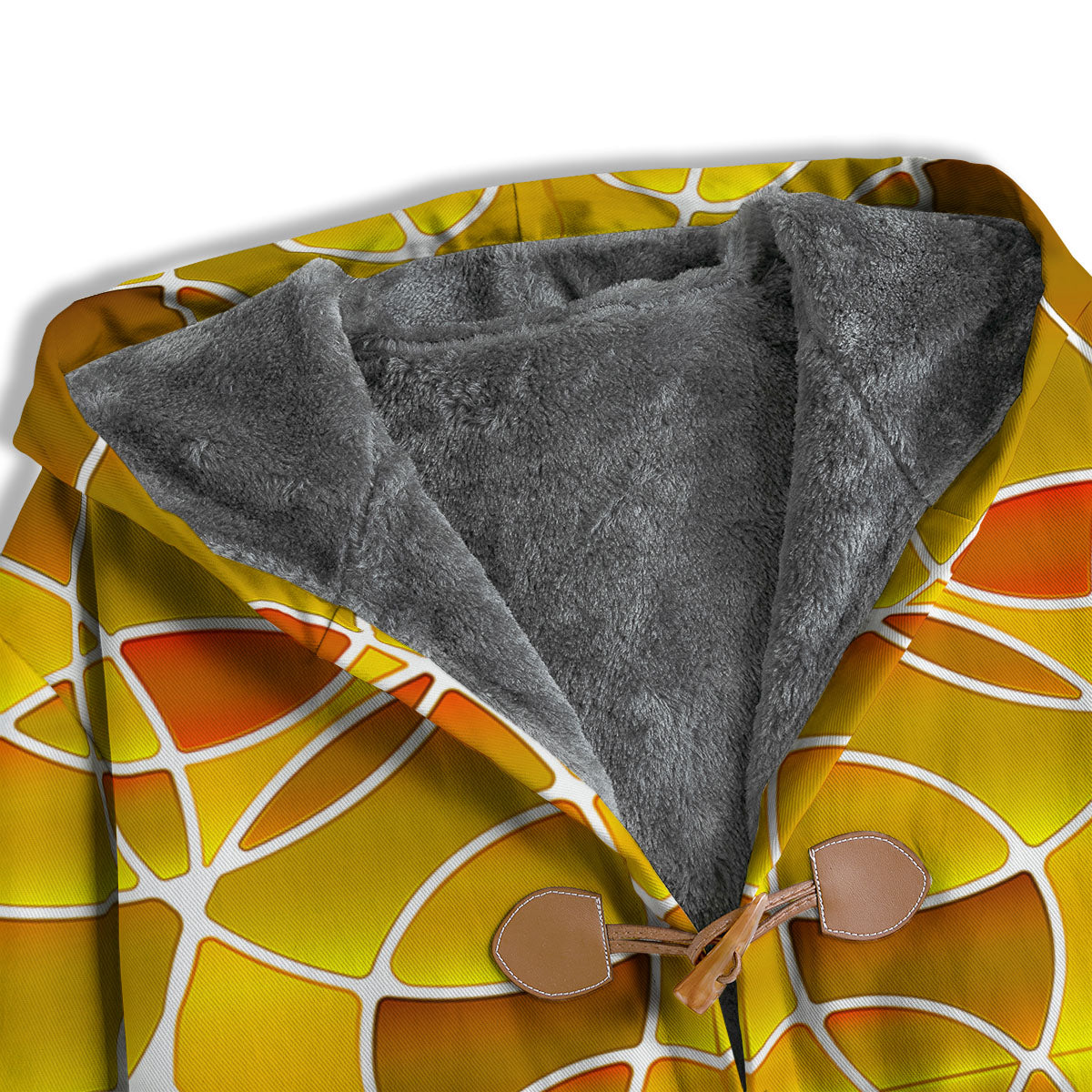 Stained Glass Mosaic Yellow Print Pattern Men's Windbreaker Jacket-grizzshop
