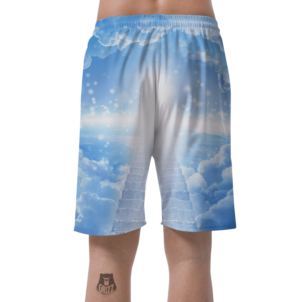 Stairs To Heaven Print Men's Shorts-grizzshop