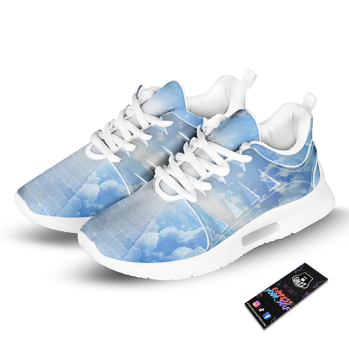 Stairs To Heaven Print Tennis Shoes-grizzshop
