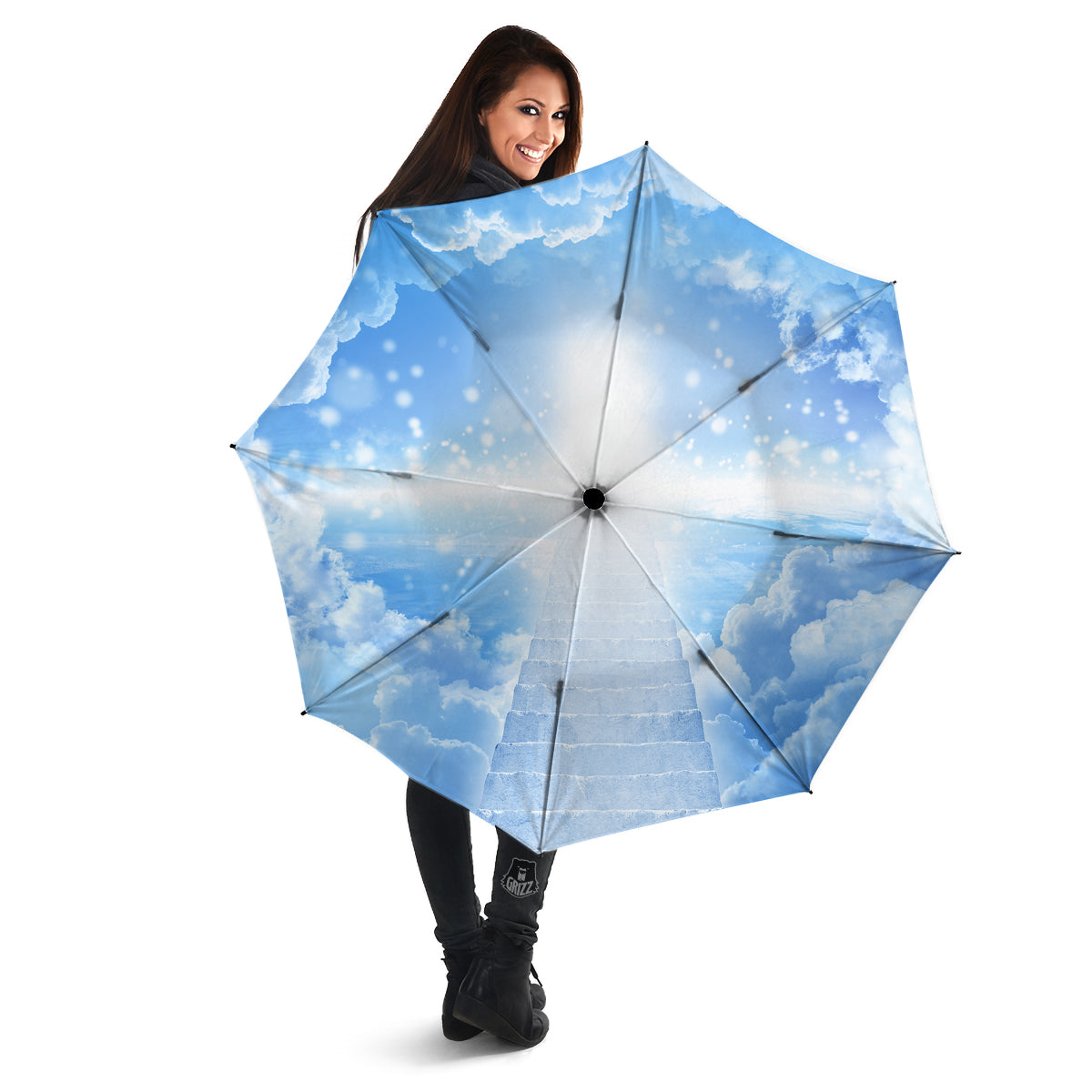 Stairs To Heaven Print Umbrella-grizzshop