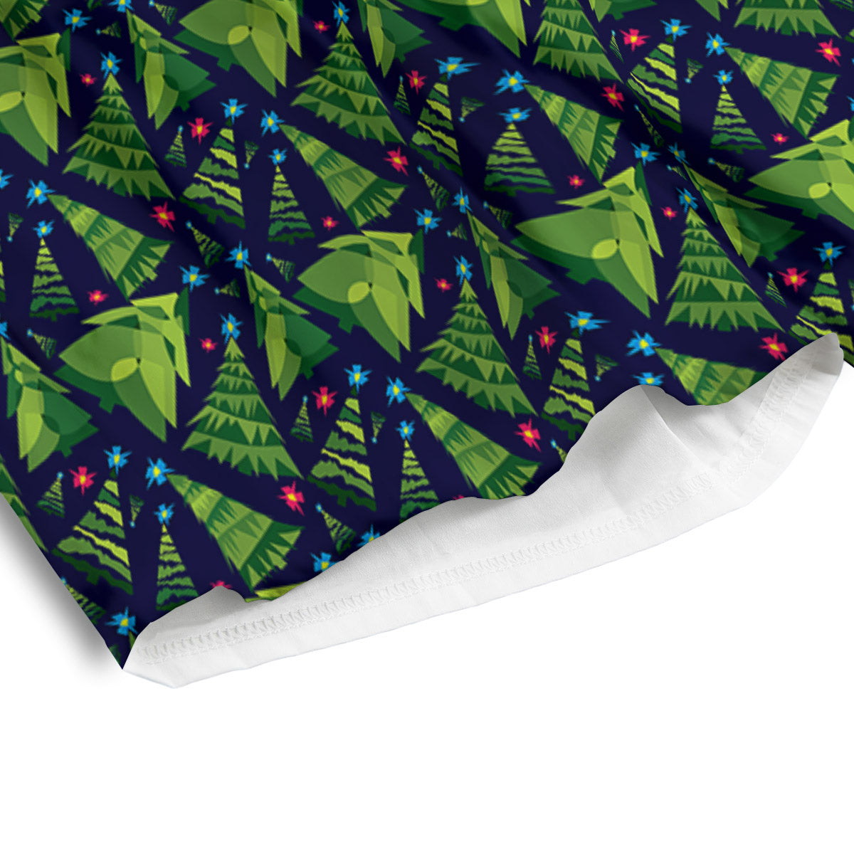 Star And Christmas Tree Print Pattern Men's Athletic Shorts