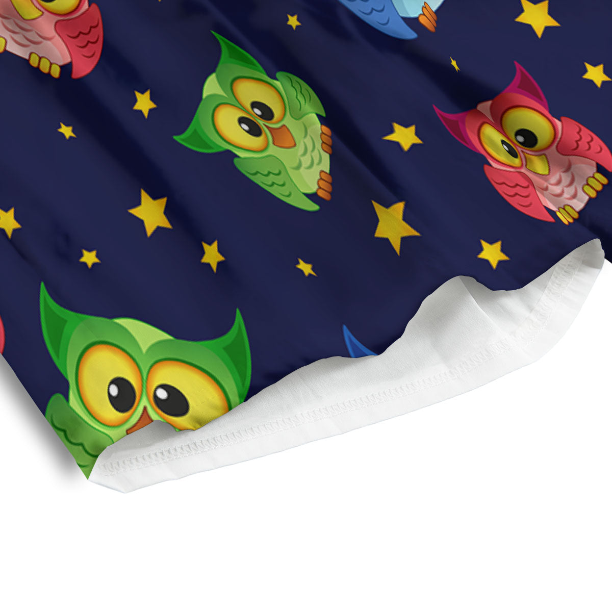 Star And Owl Print Pattern Men's Athletic Shorts