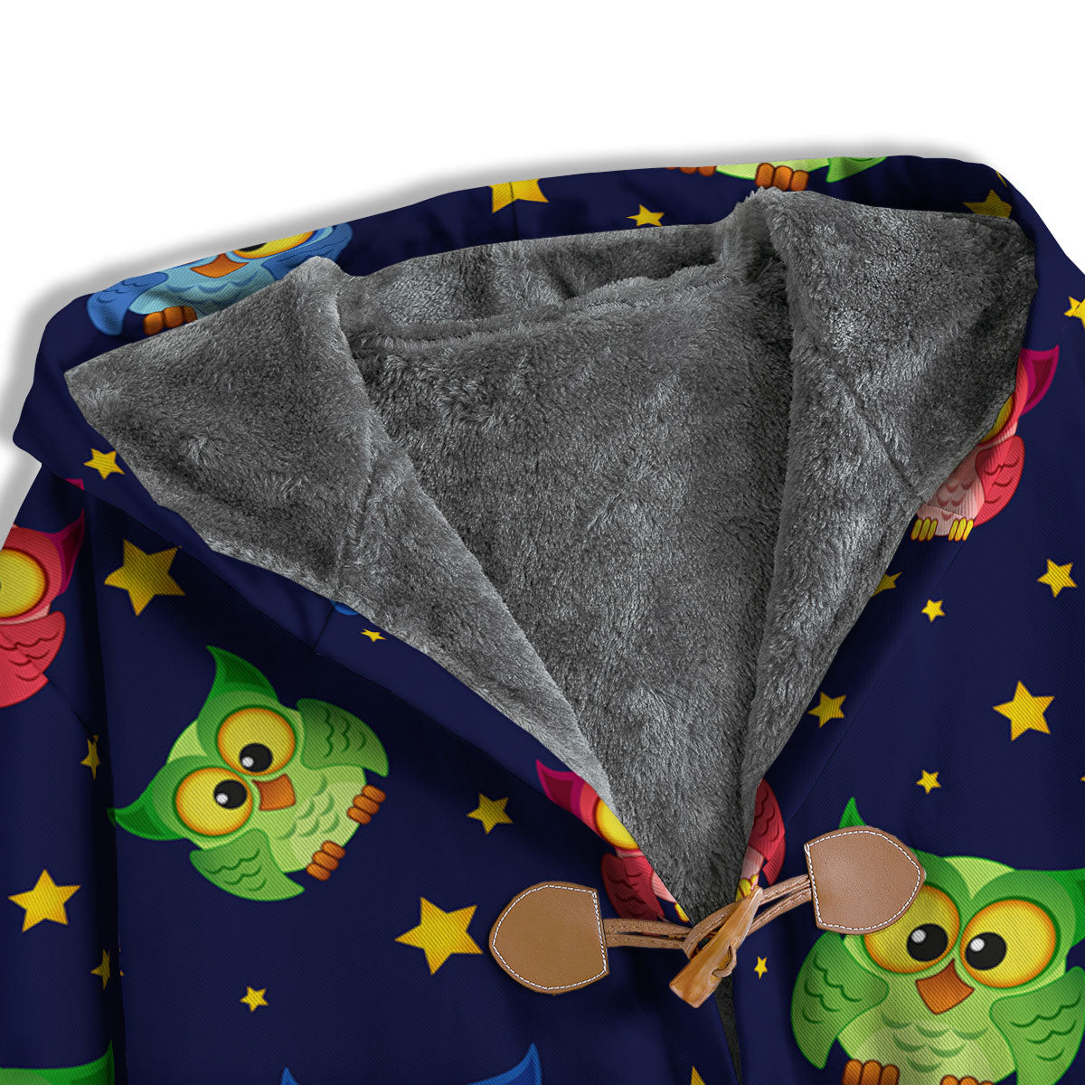 Star And Owl Print Pattern Men's Windbreaker Jacket-grizzshop