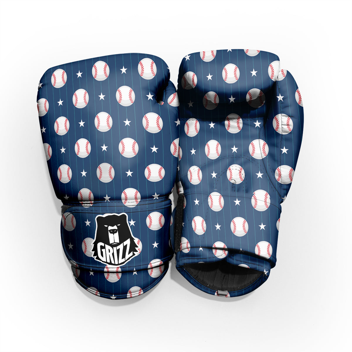 Star Baseballs Print Pattern Sparring Gloves-grizzshop