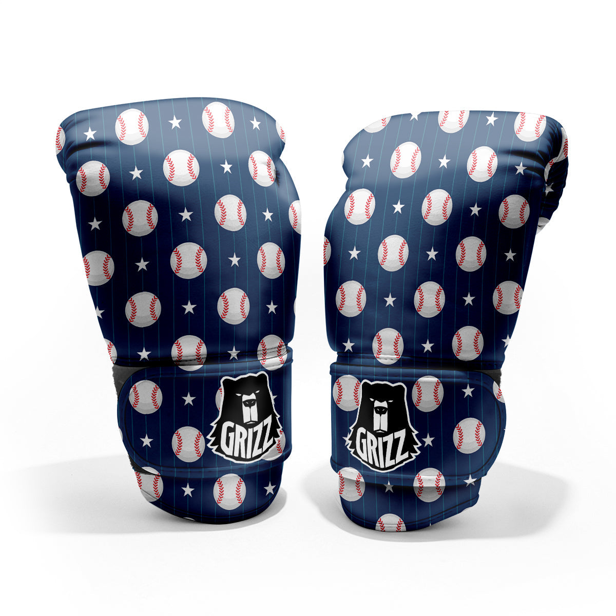 Star Baseballs Print Pattern Sparring Gloves-grizzshop