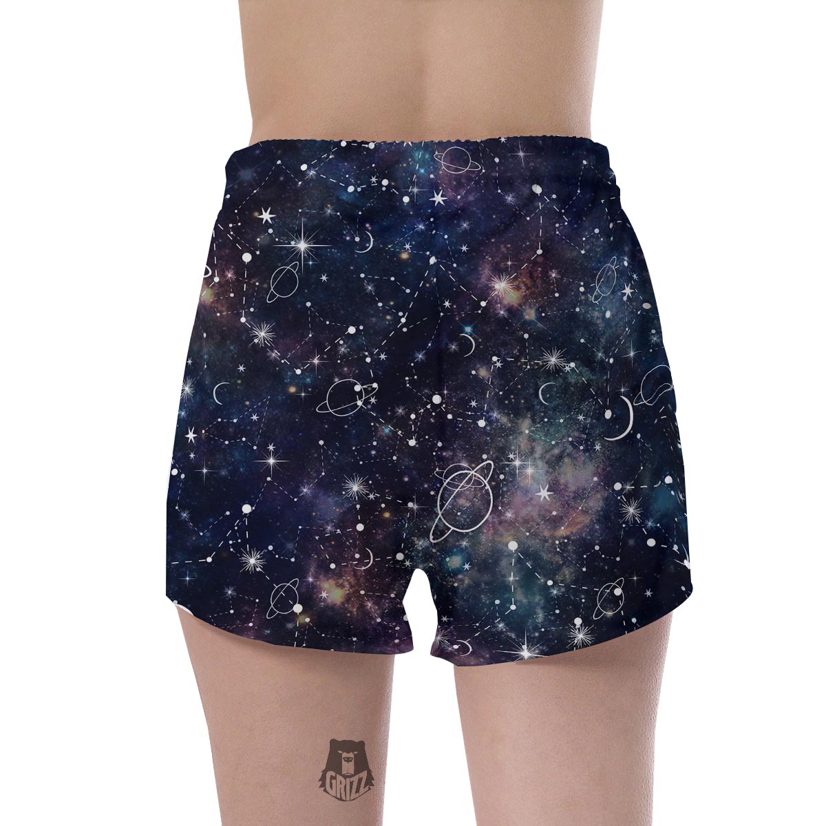 Star Constellation Galaxy Space Women's Shorts-grizzshop