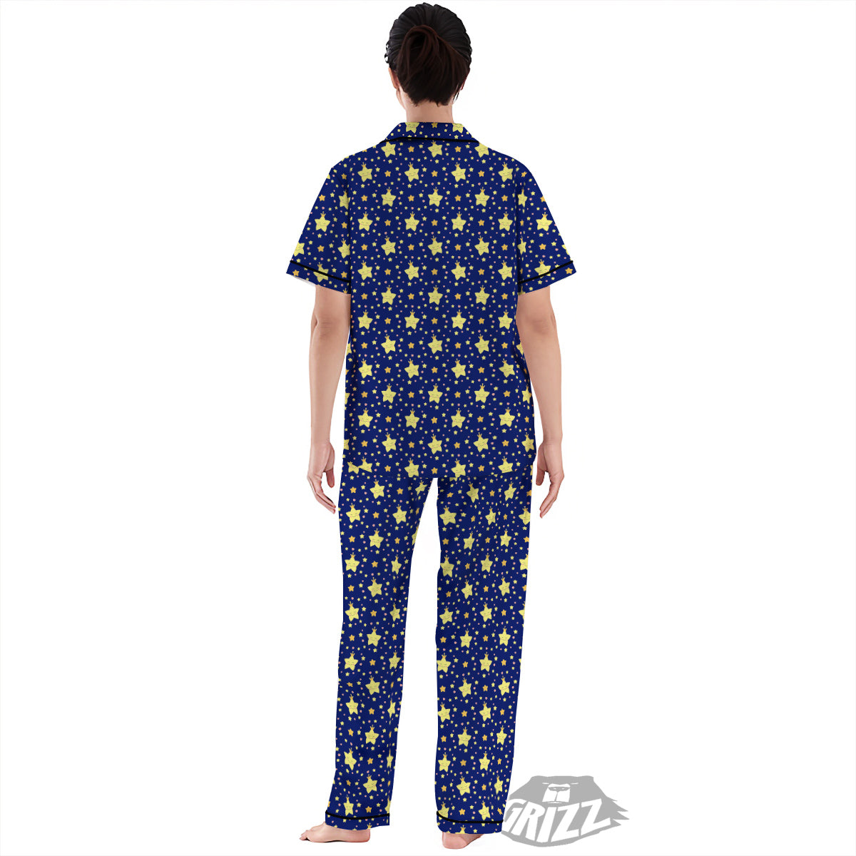 Star Cute Print Pattern Women's Pajamas Set-grizzshop