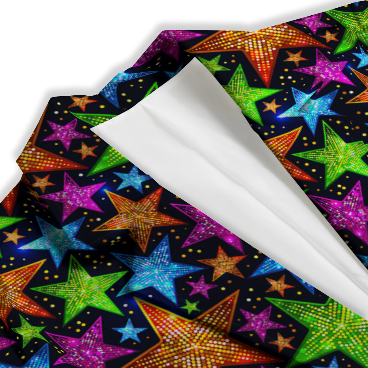 Star Disco Sparkles Print Pattern Women's Blazer-grizzshop