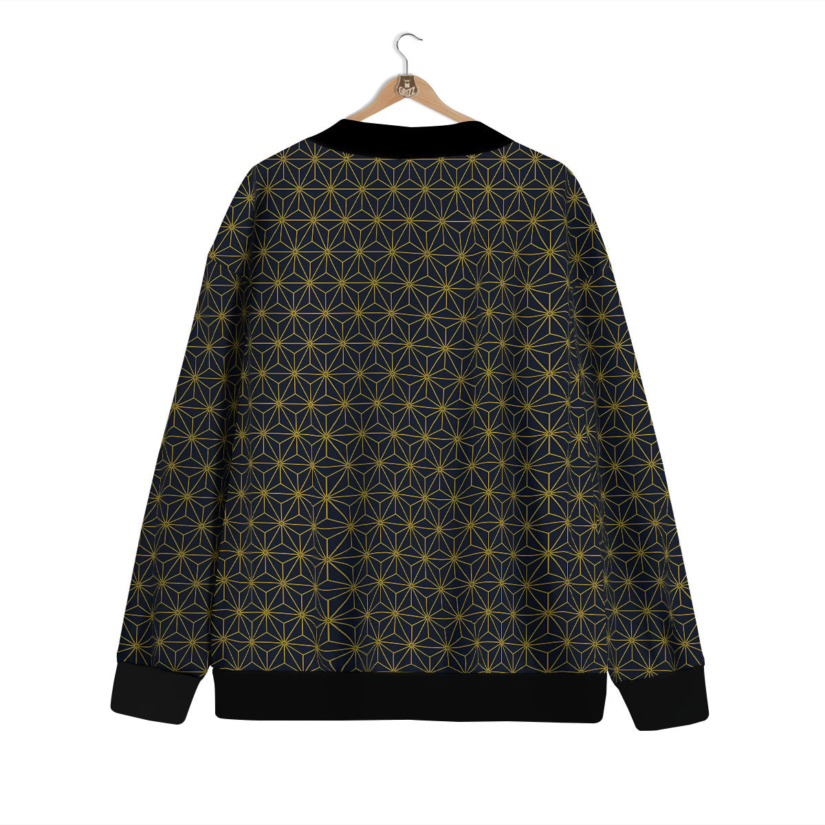 Star Geometric Print Pattern Cardigan-grizzshop