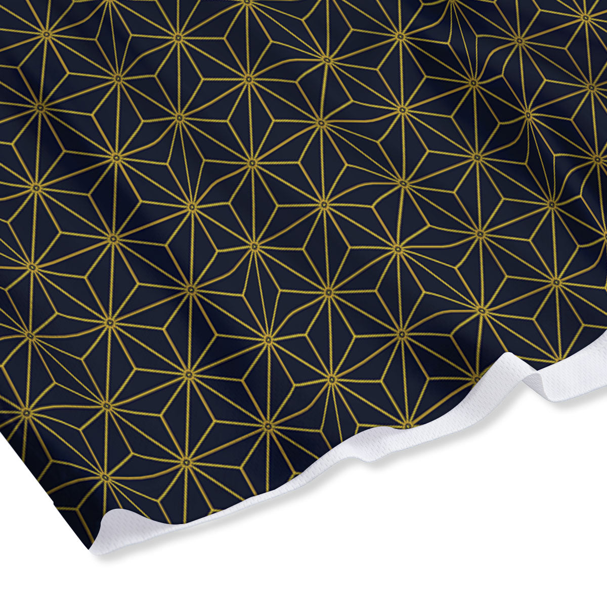 Star Geometric Print Pattern Mesh Shorts