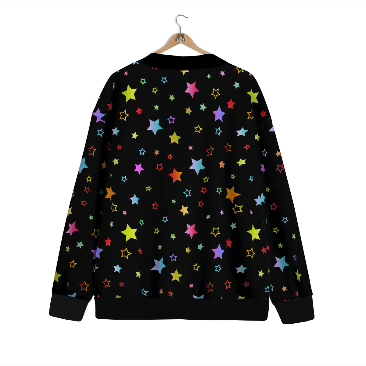 Star Lights Print Pattern Cardigan-grizzshop