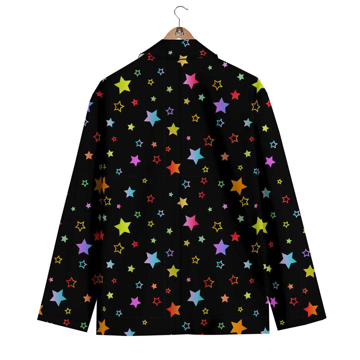 Star Lights Print Pattern Men's Blazer-grizzshop