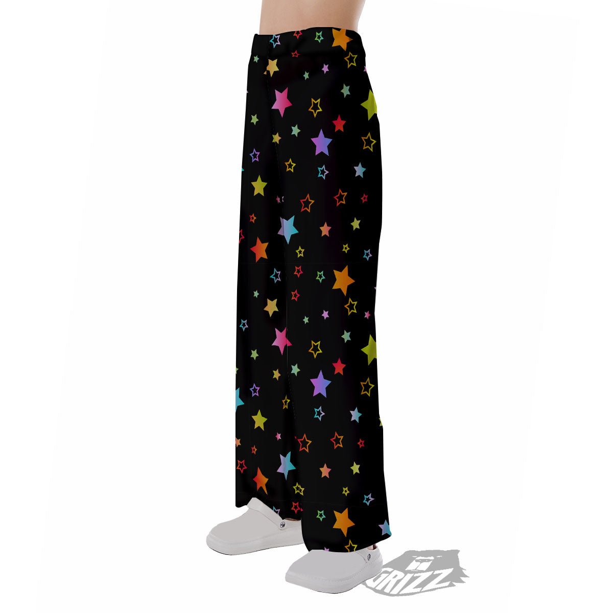Star Lights Print Pattern Pajama Pants-grizzshop