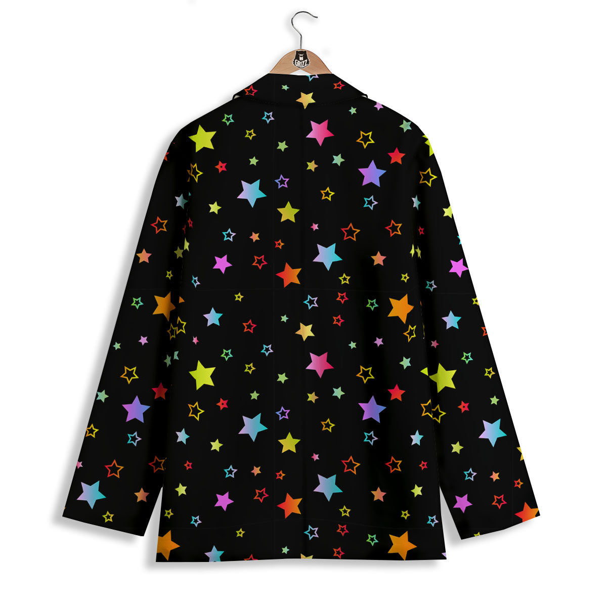 Star Lights Print Pattern Women's Blazer-grizzshop