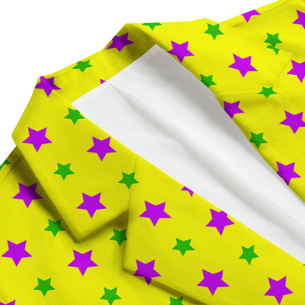 Star Mardi Gras Print Pattern Men's Blazer-grizzshop