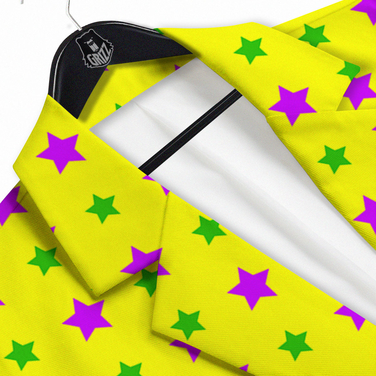 Star Mardi Gras Print Pattern Men's Sport Coat-grizzshop
