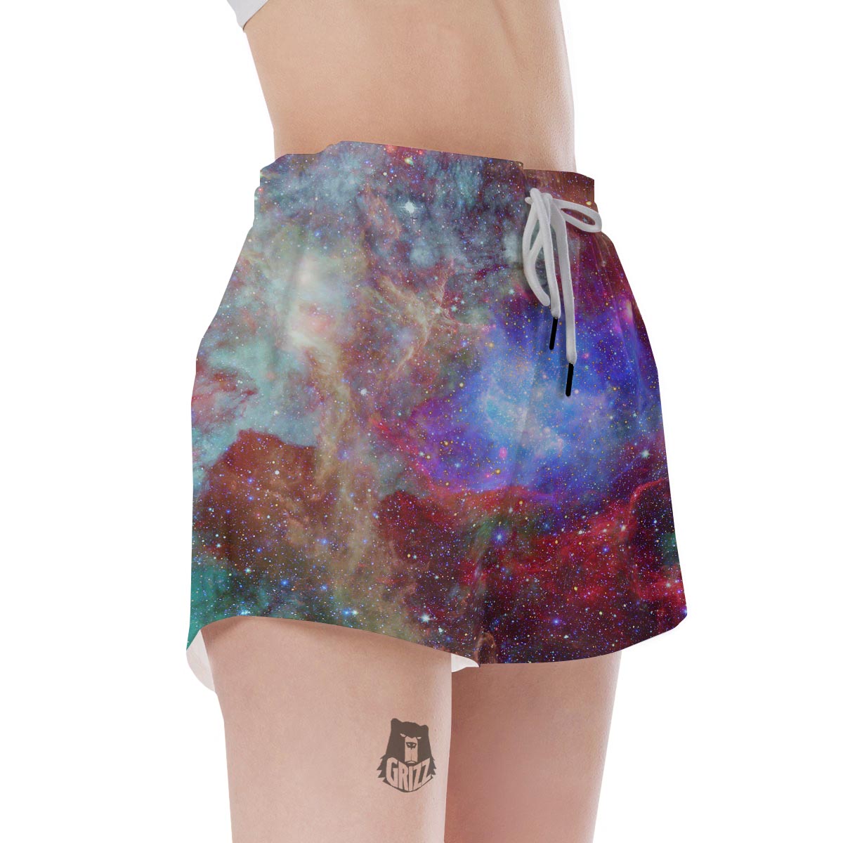 Star Nebula Galaxy Space Women's Shorts-grizzshop