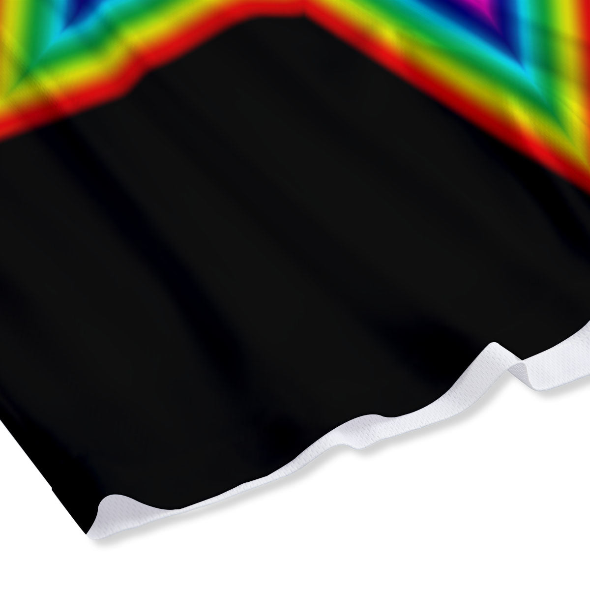 Star Of David Rainbow Print Mesh Shorts