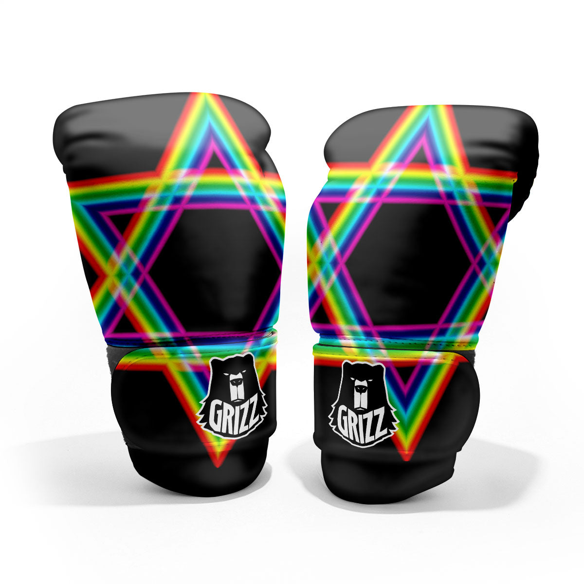 Star Of David Rainbow Print Pro Boxing Glove
