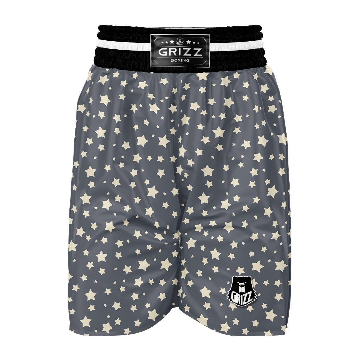 Star Pattern Print Boxing Shorts-grizzshop