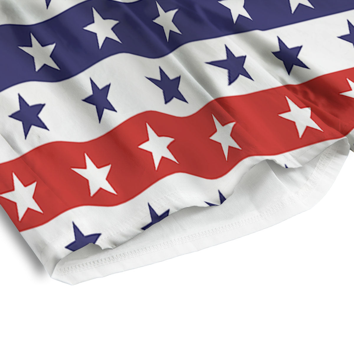Star USA Patriotic Print Pattern Men's Athletic Shorts