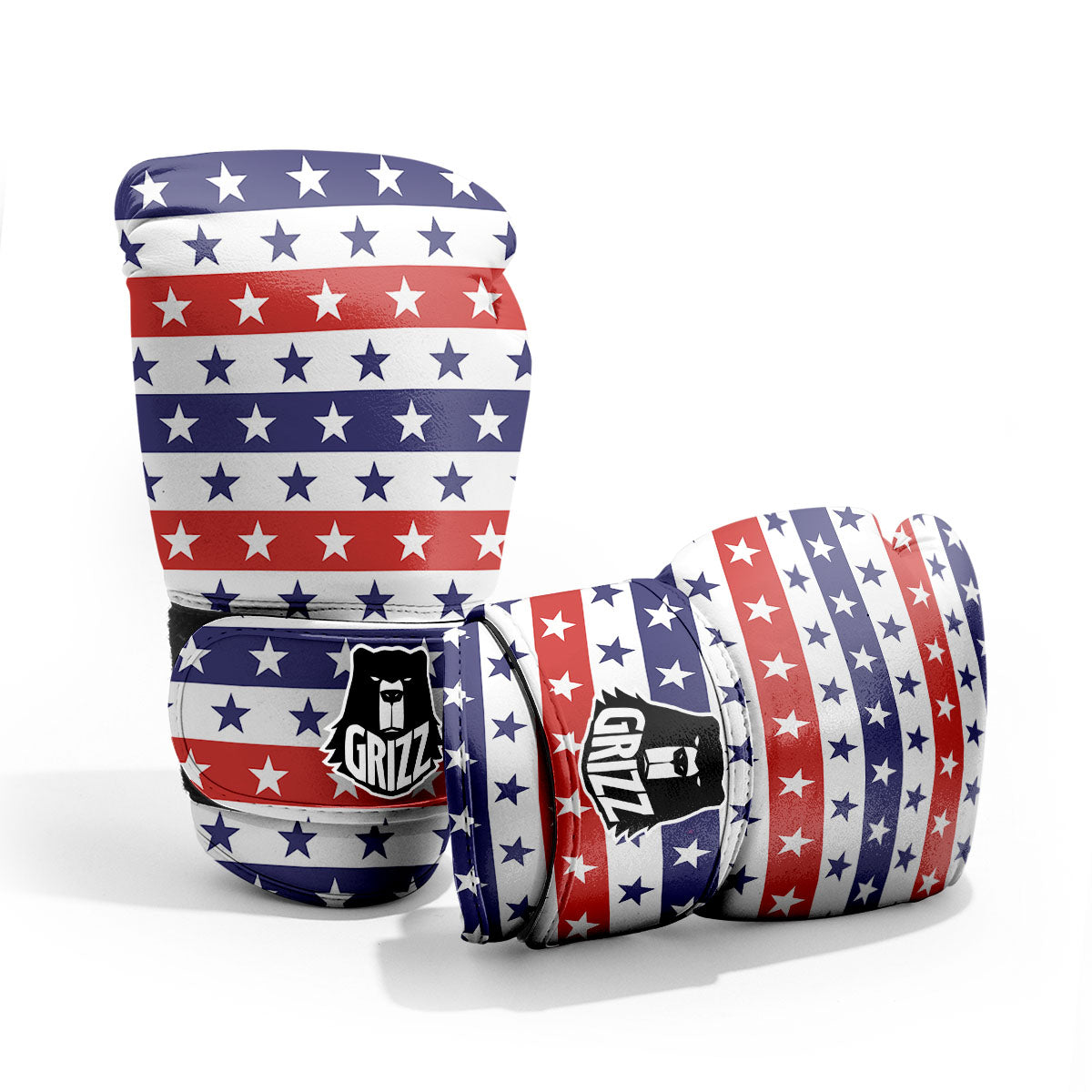 Star USA Patriotic Print Pattern Pro Boxing Glove
