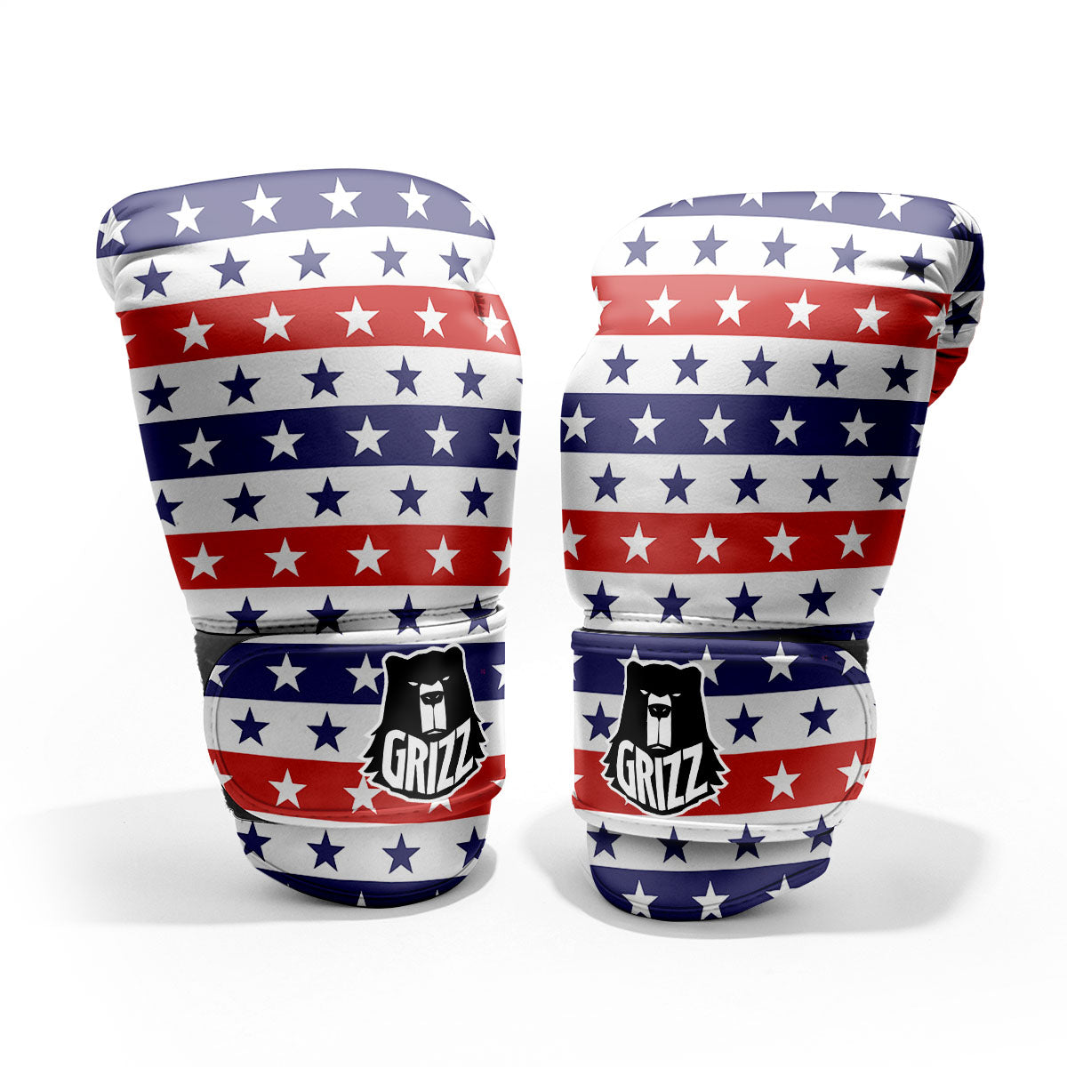 Star USA Patriotic Print Pattern Pro Boxing Glove