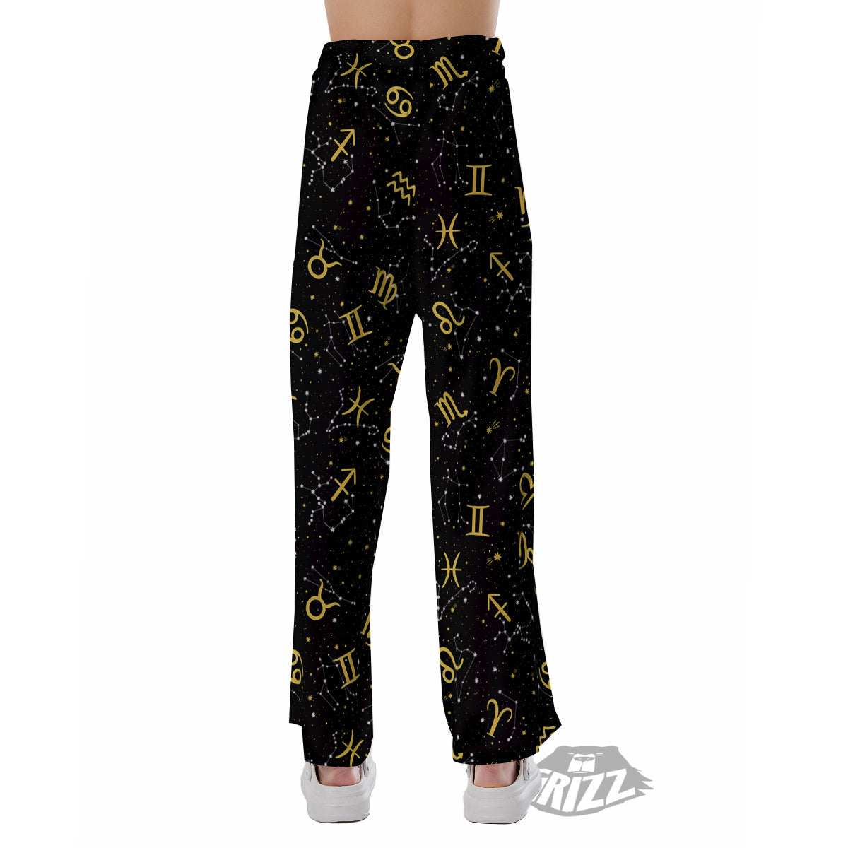 Star Zodiac Signs Print Pattern Pajama Pants-grizzshop