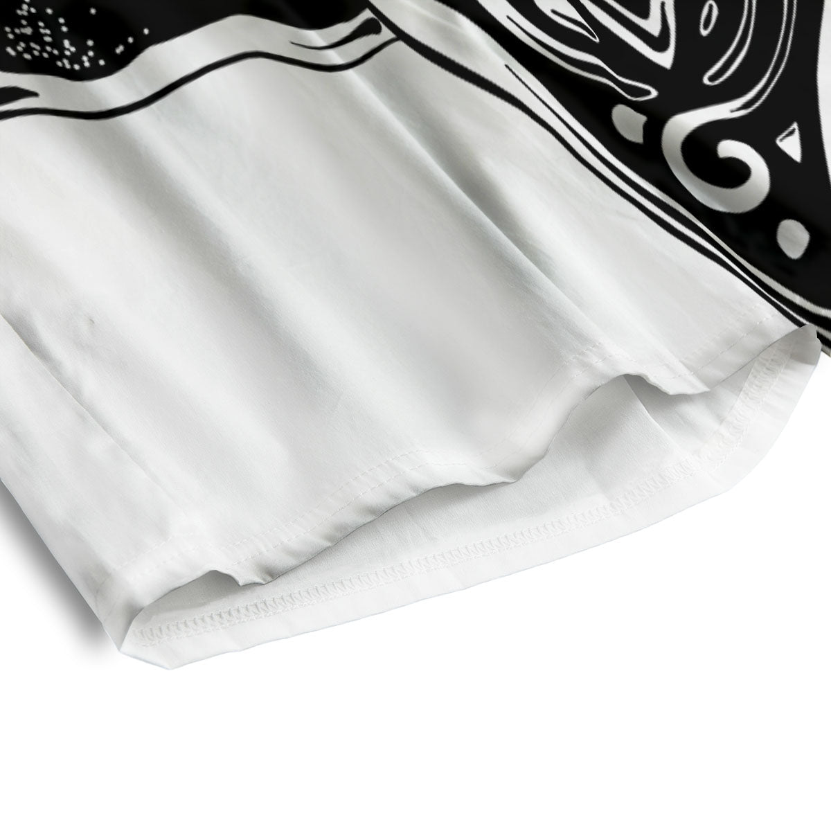 Star of David White And Black Print Men's Athletic Shorts