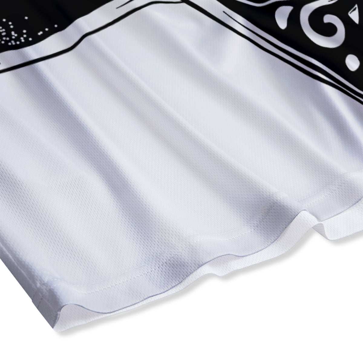 Star of David White And Black Print Mesh Shorts