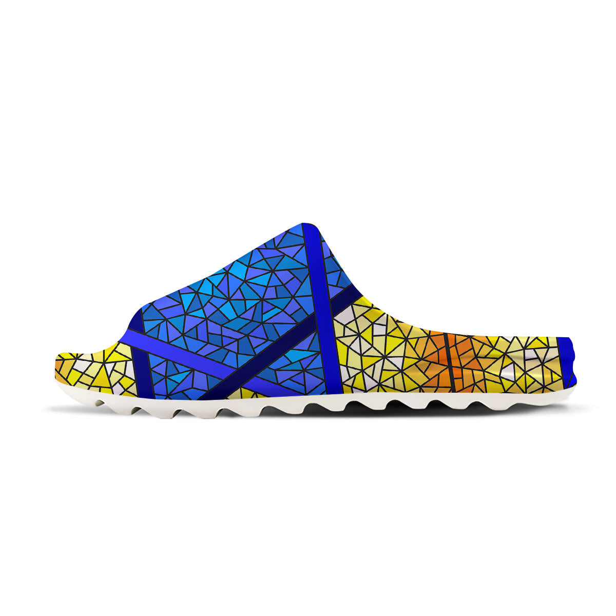 Star of David Stained Glass Print Sandals-grizzshop