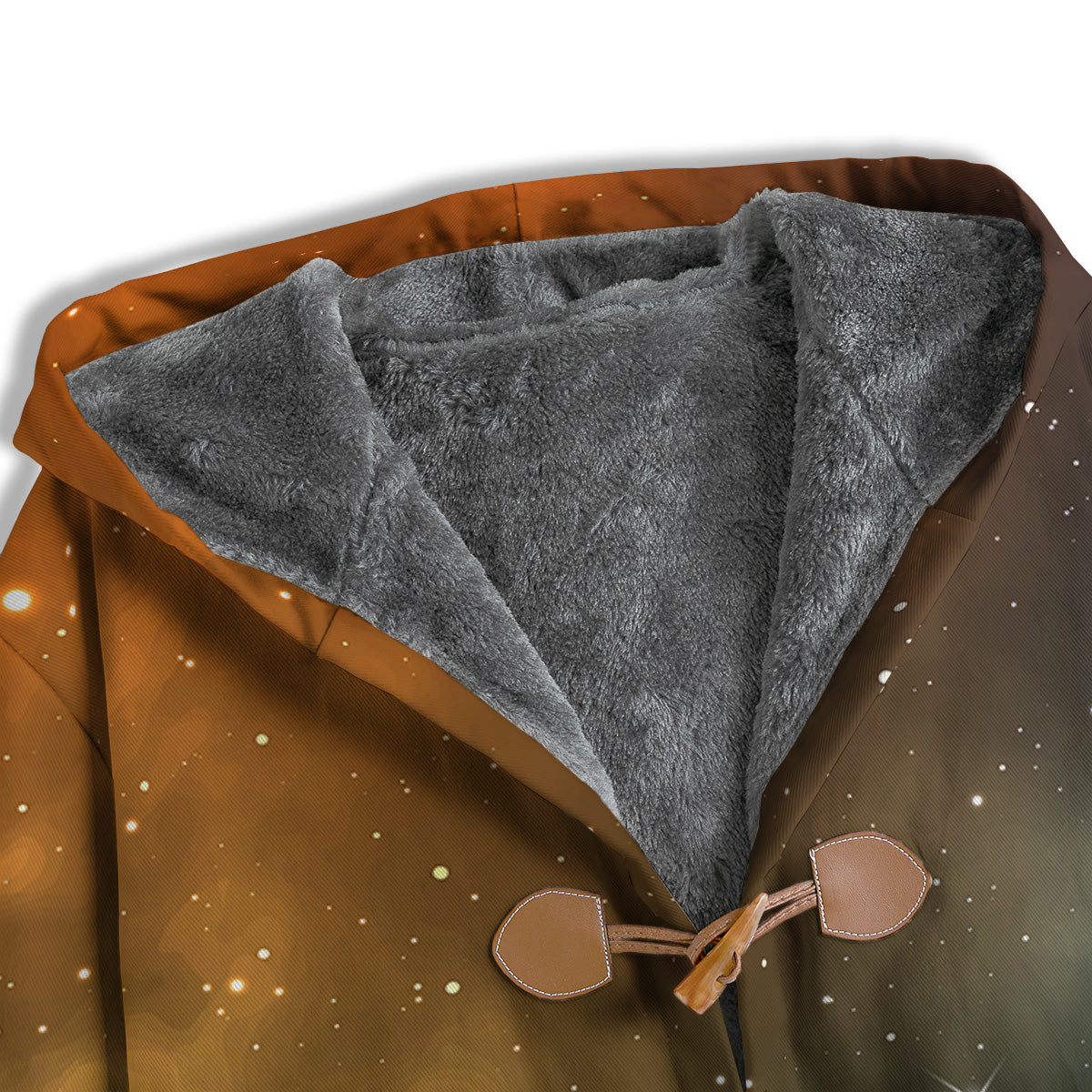 Stardust Galaxy Space Blue Orange Print Men's Windbreaker Jacket-grizzshop