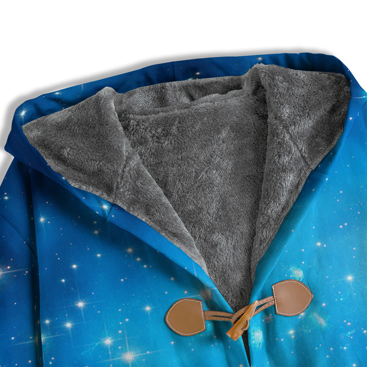 Starfield Galaxy Space Blue Cloud Print Men's Windbreaker Jacket-grizzshop