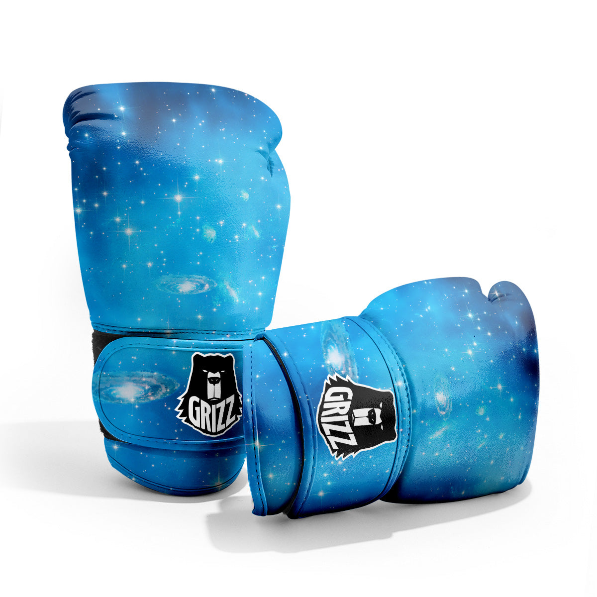 Starfield Galaxy Space Blue Cloud Print Pro Boxing Glove