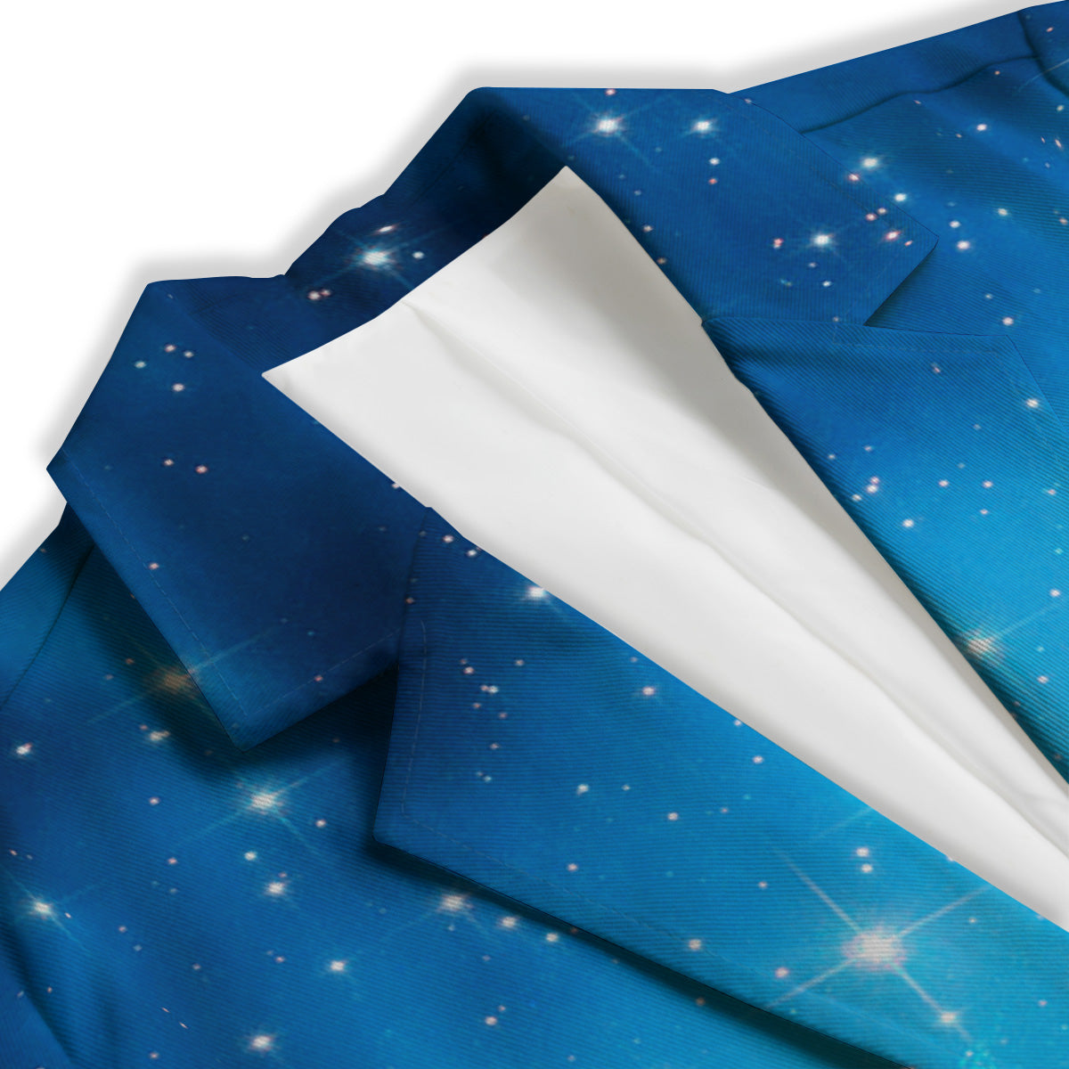 Starfield Galaxy Space Blue Cloud Print Women's Blazer-grizzshop