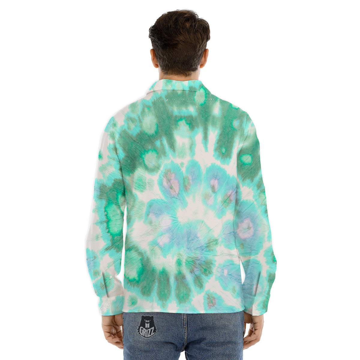 Starring Night Pyramids Print Men's Dress Shirts-grizzshop