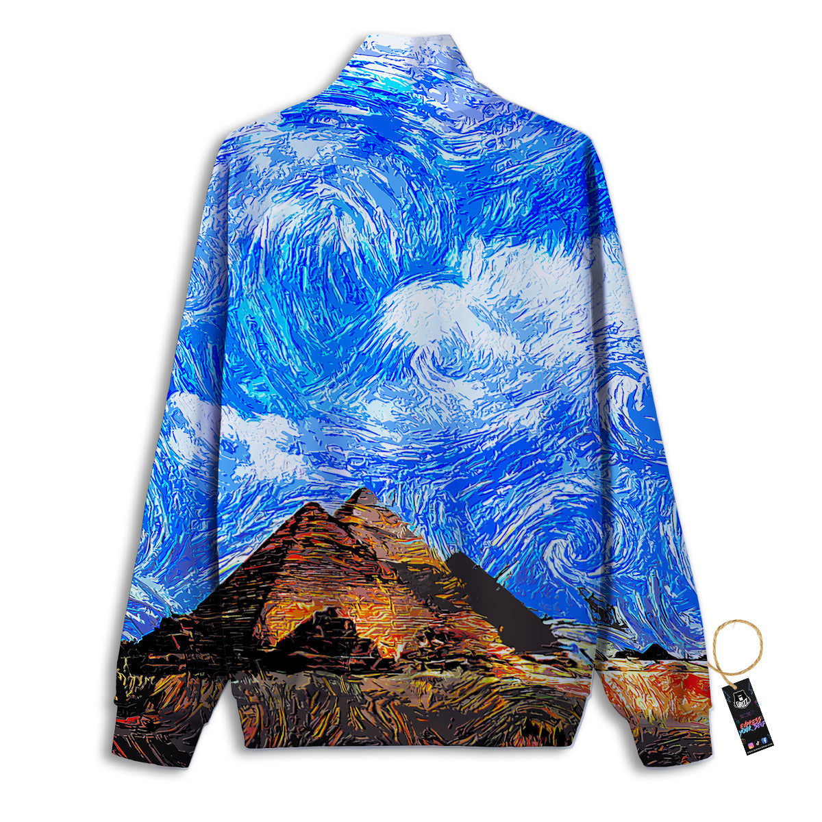 Starring Night Pyramids Print Track Jacket-grizzshop