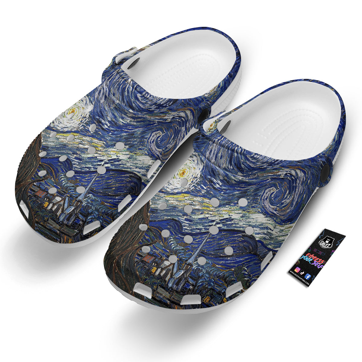 Starry Night Print Clog-grizzshop