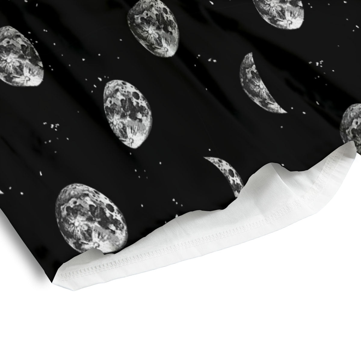Stars And Moon Phase Print Pattern Men's Athletic Shorts