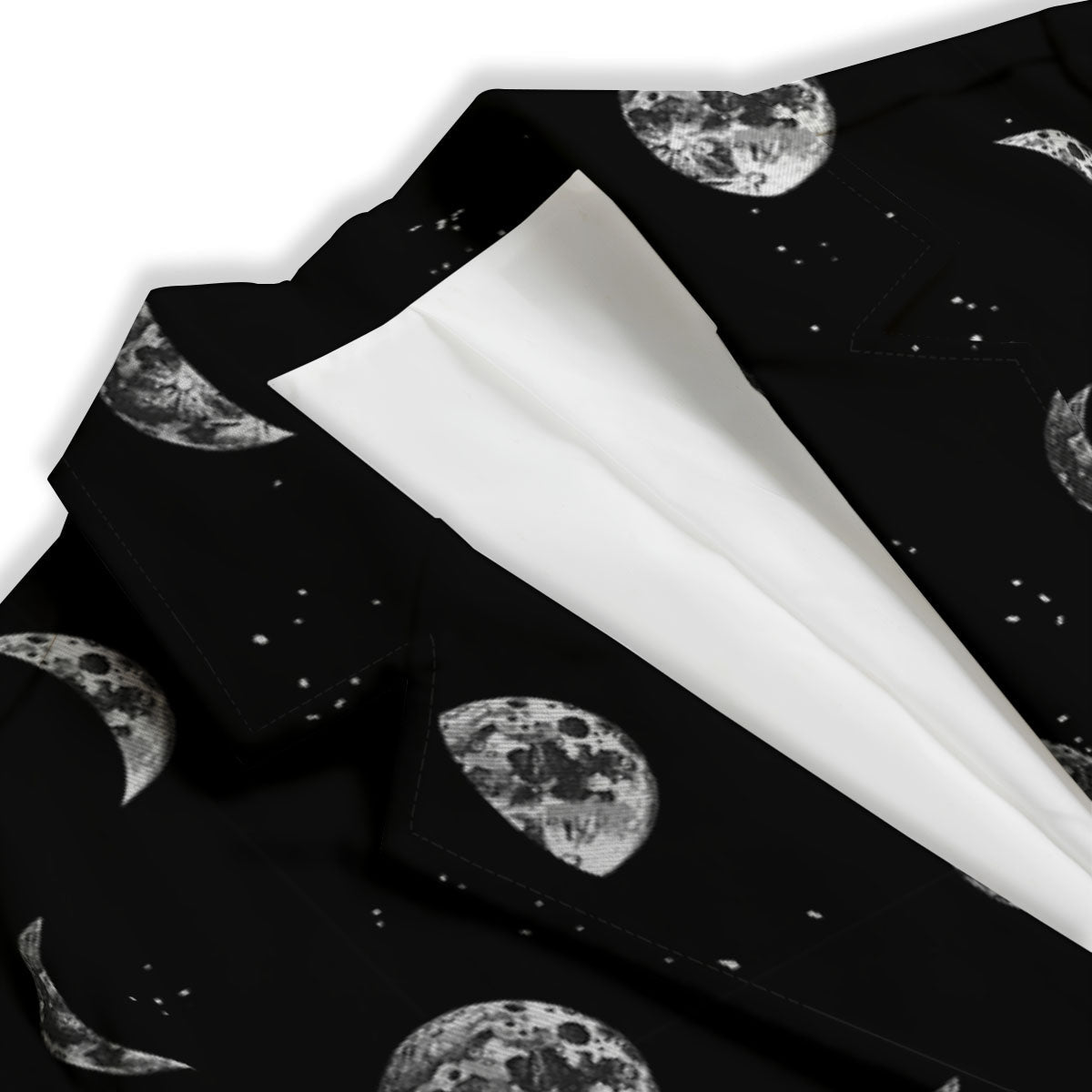 Stars And Moon Phase Print Pattern Women's Blazer-grizzshop