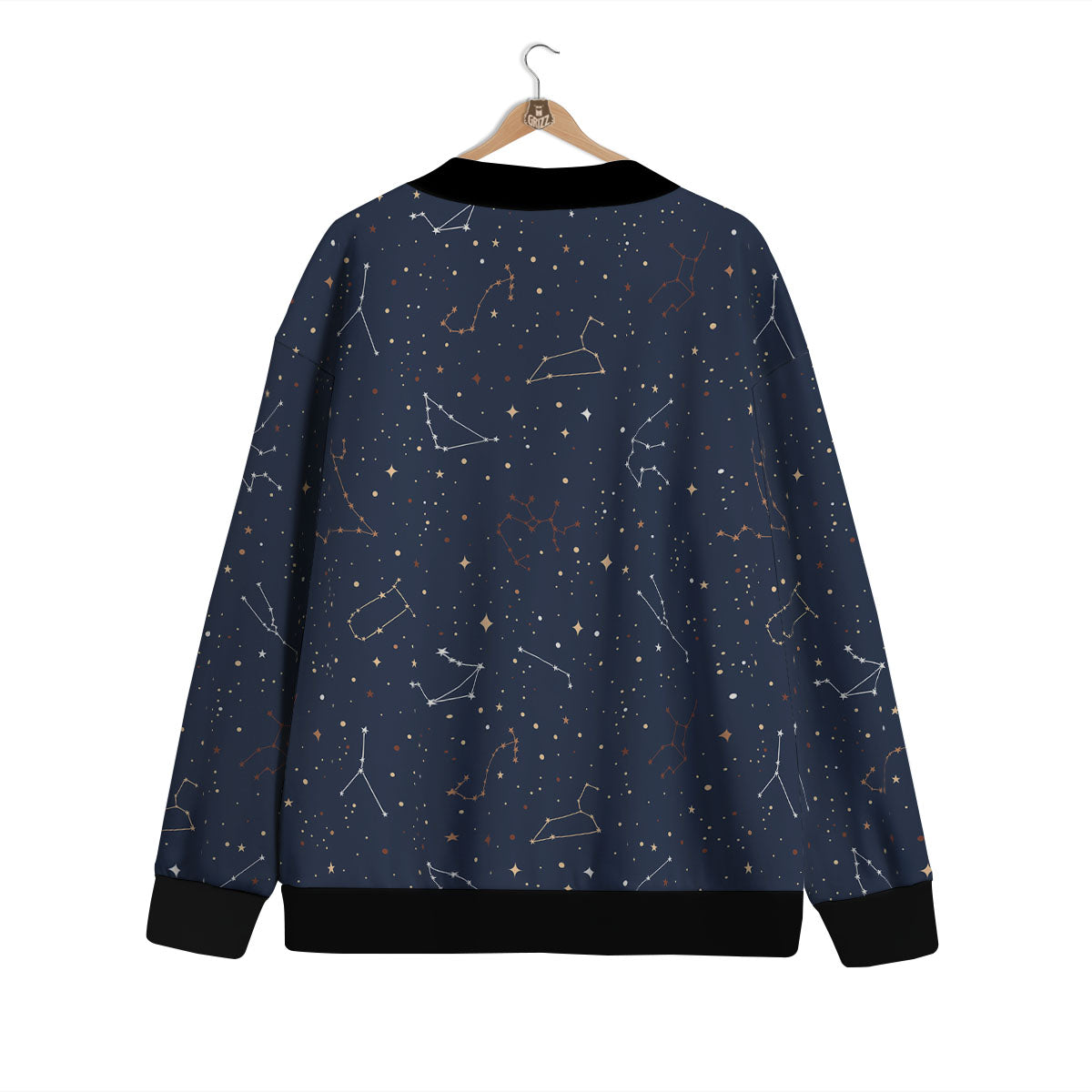 Stars Constellation Print Pattern Cardigan-grizzshop