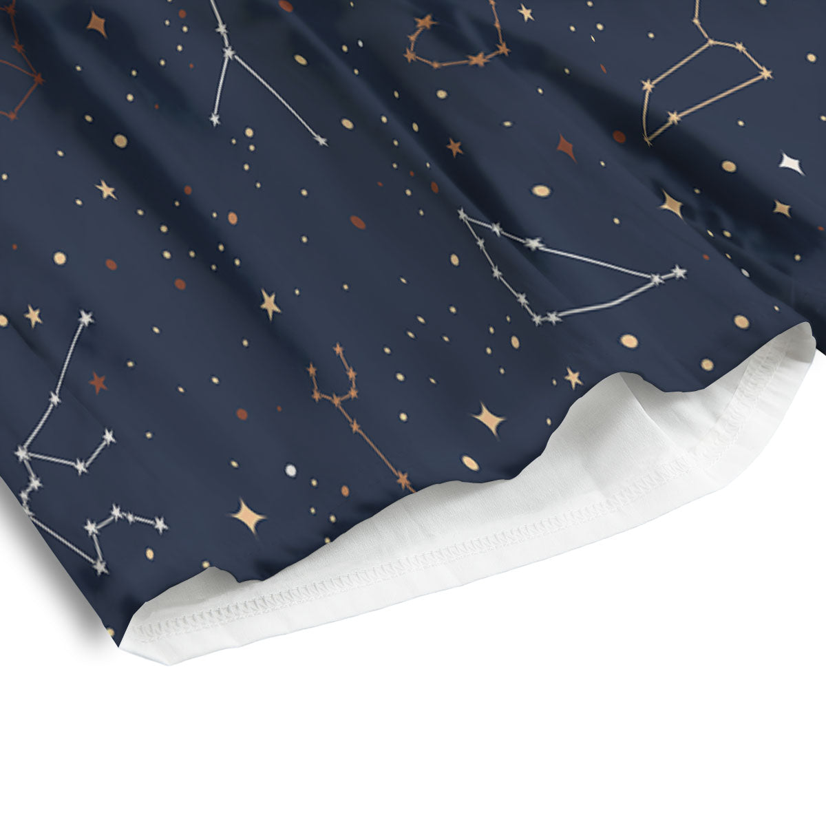 Stars Constellation Print Pattern Men's Athletic Shorts