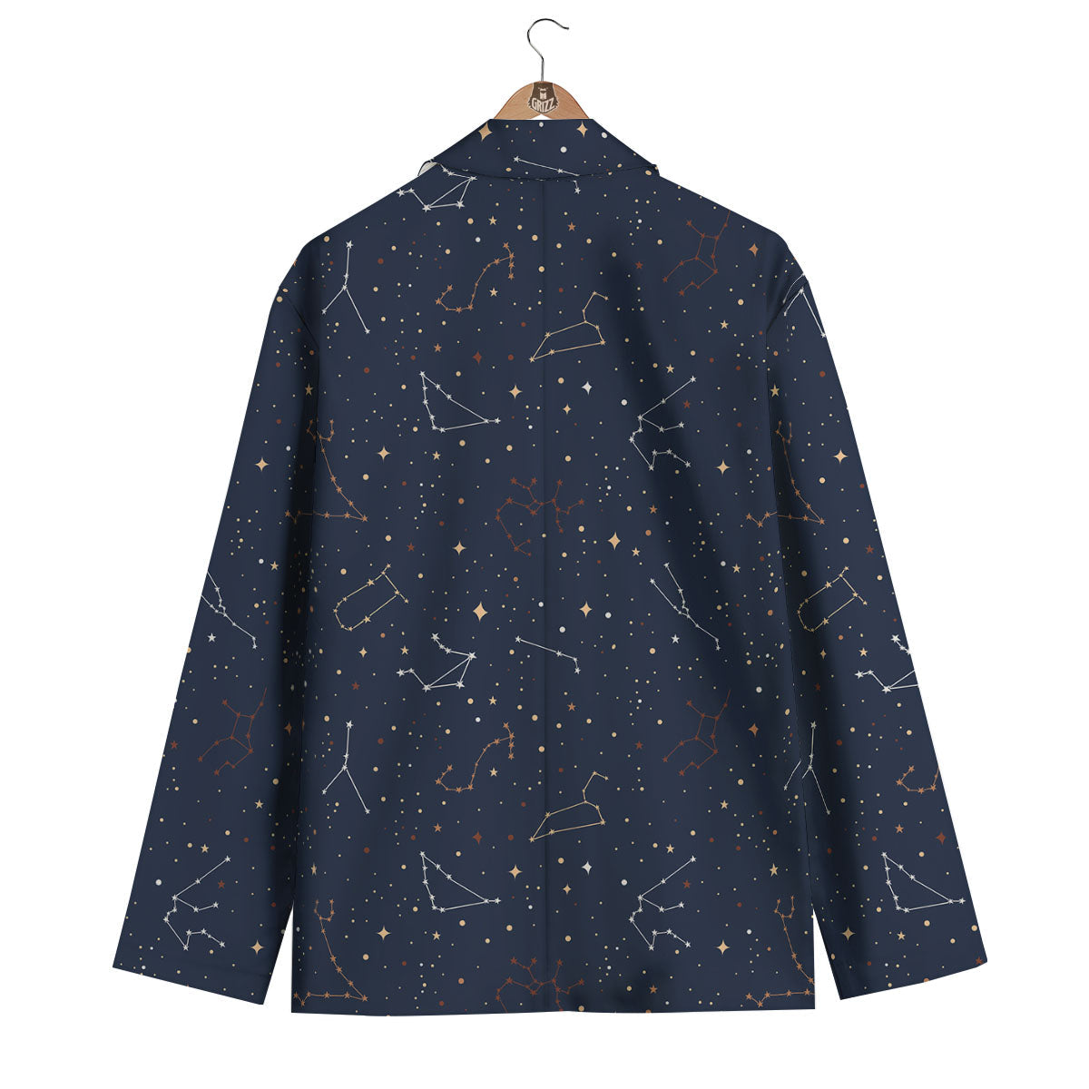 Stars Constellation Print Pattern Men's Blazer-grizzshop