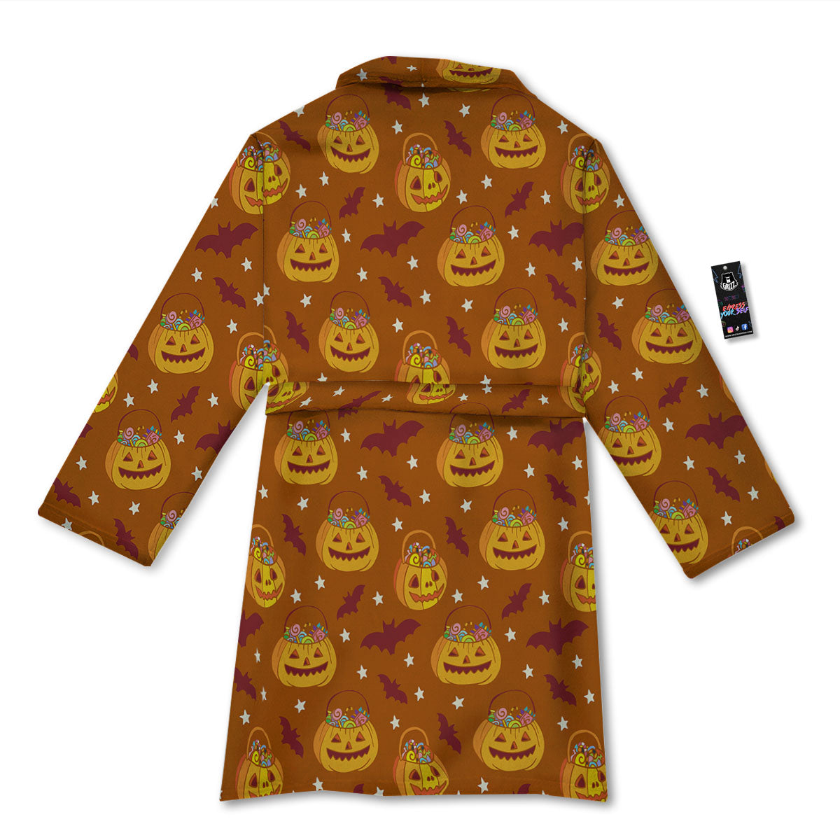Stars Halloween Print Pattern Bathrobe-grizzshop
