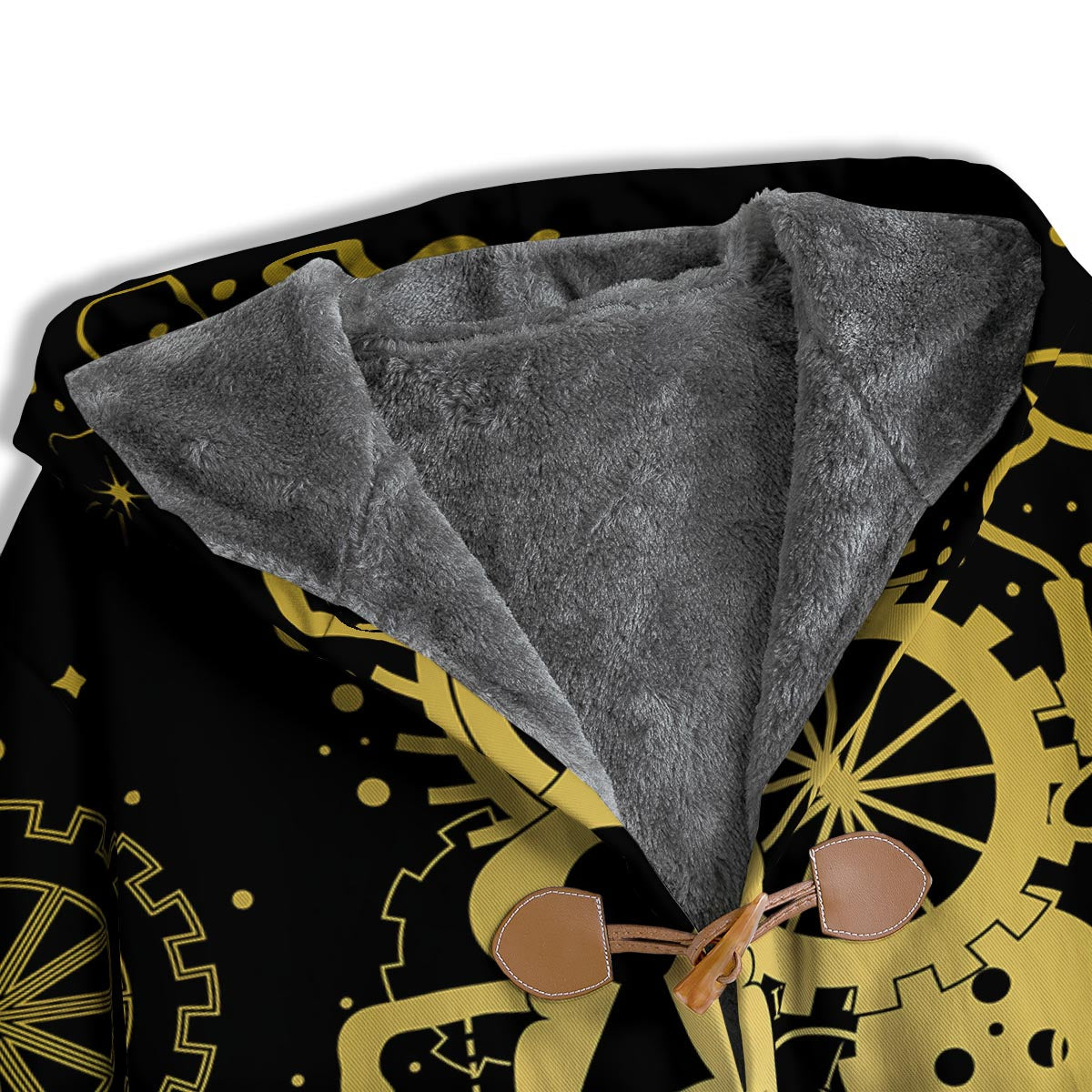 Steampunk Gears Metal Print Men's Windbreaker Jacket-grizzshop