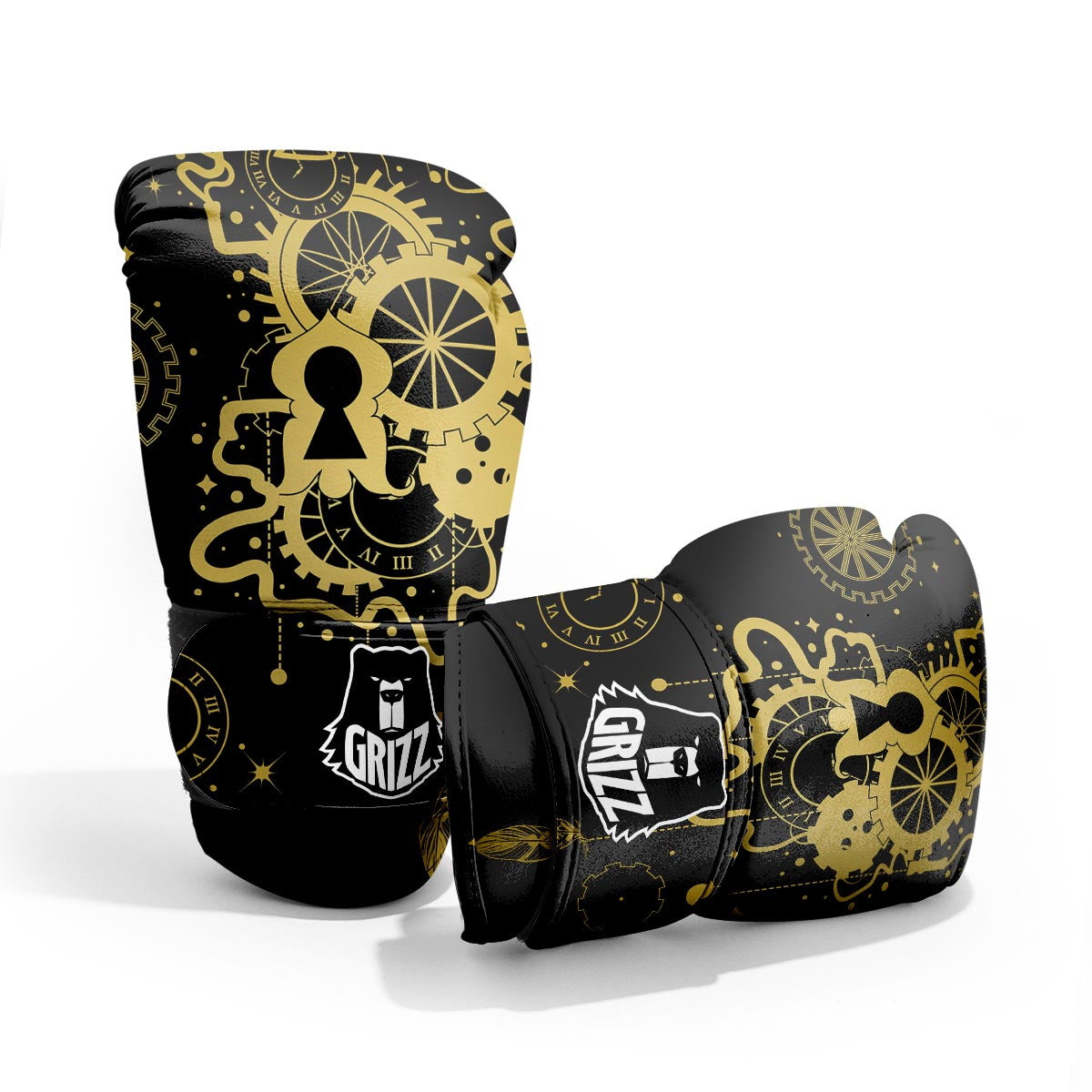 Steampunk Gears Metal Print Pro Boxing Glove