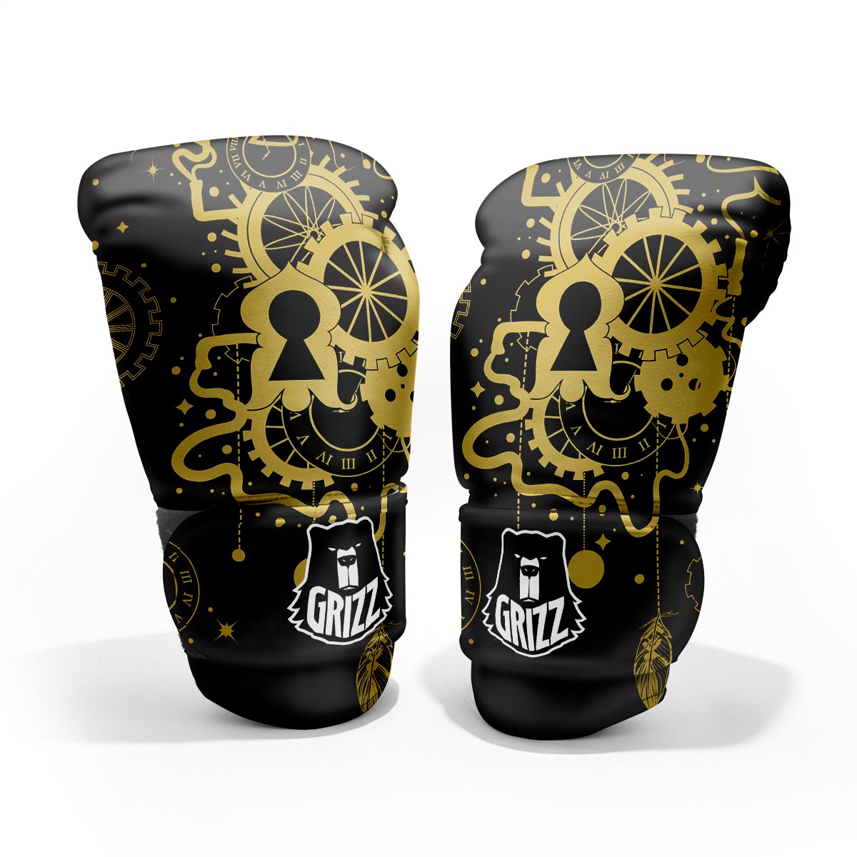Steampunk Gears Metal Print Pro Boxing Glove