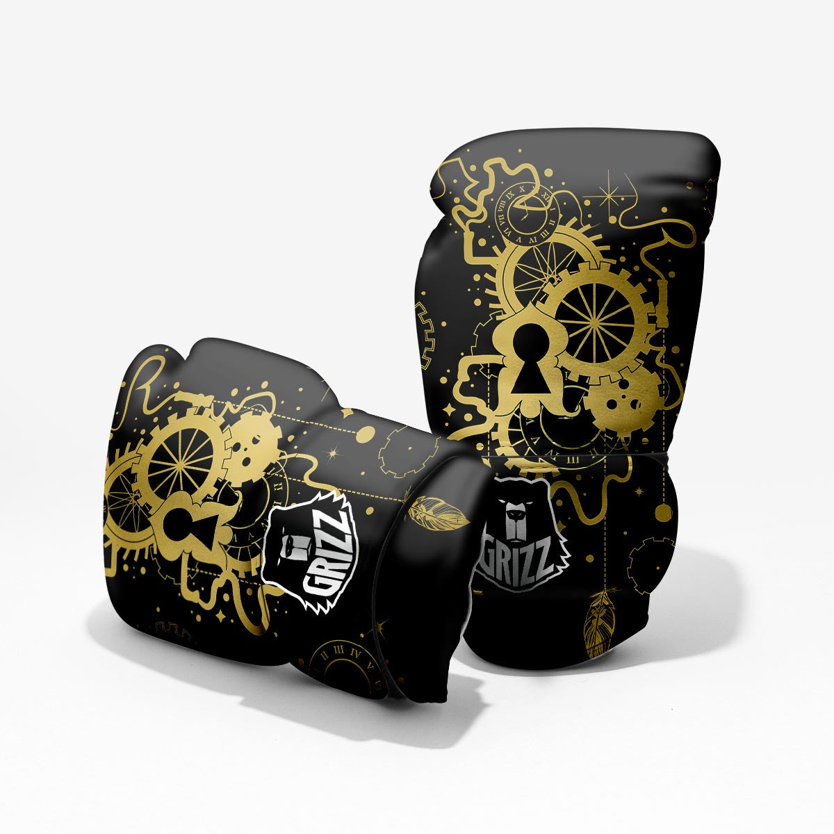 Steampunk Gears Metal Print Pro Boxing Glove