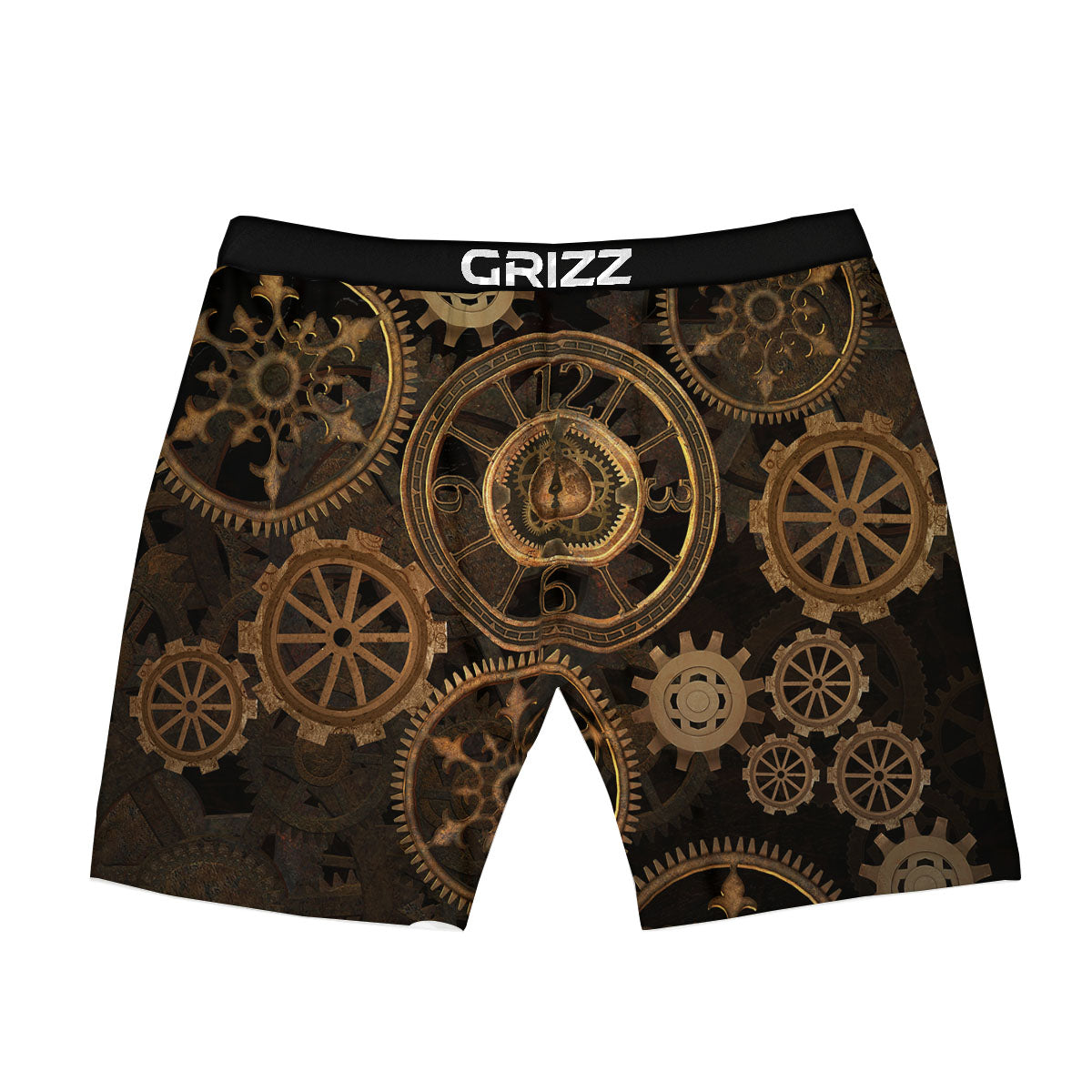 Steampunk Gears Vintage Print Boxer Briefs-grizzshop