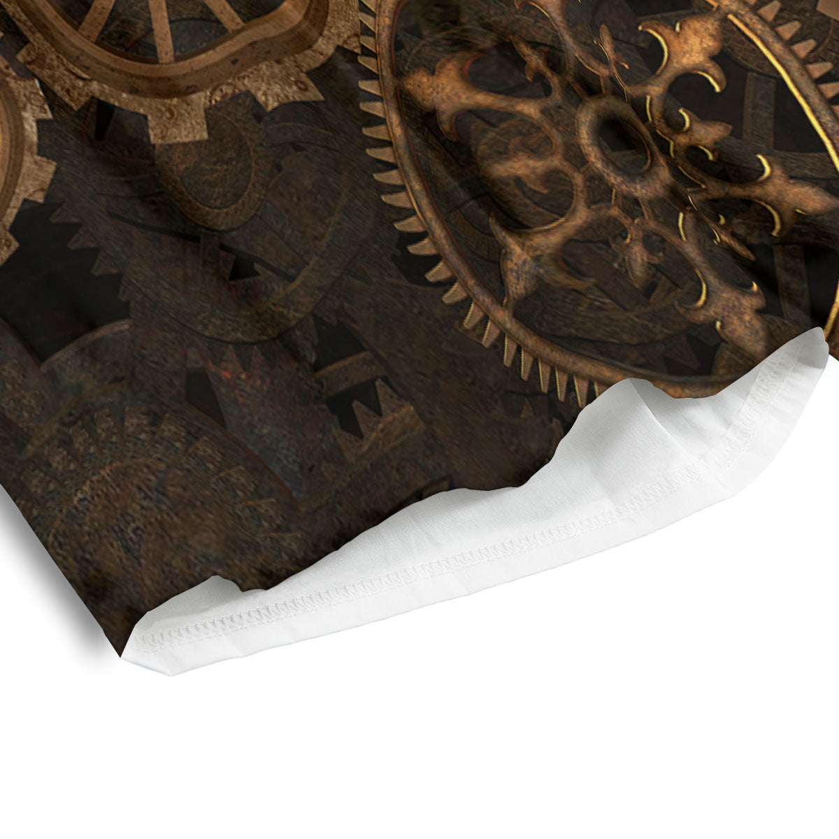 Steampunk Gears Vintage Print Men's Athletic Shorts